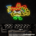 thumbnail image 2 of Craftnamesign Mexican Tacos Hold Cocktail Neon Sign for Tacos Restaurant Bar Wall Art, 2 of 3