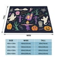 thumbnail image 4 of XMXT Throw Blanket, Funny Cartoon Halloween Design Machine Washable Blankets for Sofa, 40 x 30 inches, 4 of 9