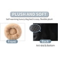 thumbnail image 6 of Calming Dog Bed & Cat Bed, Anti-Anxiety Donut Dog Cuddler Bed, Warming Cozy Soft Dog Round Bed, Fluffy Faux Fur Plush Pet Dog Cat Cushion Bed for Small Medium Dogs and Cats (X-Large, Brown), 6 of 6