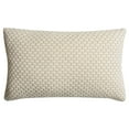thumbnail image 2 of SAFAVIEH Sweet Knit Geometric Plush Pillow, 12" x 20", Natural/Stone, 2 of 4