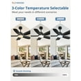 thumbnail image 6 of Zardon 42in Ceiling Fan with Light and Remote Control, 6-Speed DC Motor, Small Black Low Profile Ceiling Fan for Bedroom Living Room, 6 of 6