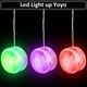 thumbnail image 3 of 9 piezas de yo-yo con luz LED y rodamientos de bolas Yoyo de plástico Yoyo interactivo Yoyo divertido para principiantes Regalos de fiesta de cumpleaños Bolsa de regalo para rellenar, 3 of 5