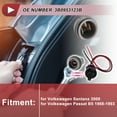 thumbnail image 2 of 1 Juego de Cableado de Zócalo de Luz de Señal de Giro Frontal para Volkswagen Santana 2000 No.3B0953123B Conector de Pigtail de Luz de Faro, 2 of 7