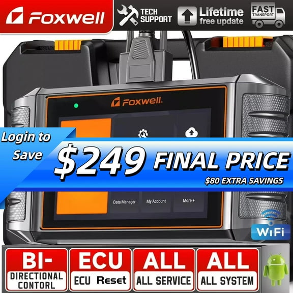 Foxwell OBD2 Scanner Fits for Honda Acura Bi-Directional Control Scan Tool OBD Car Full System Scanner with 31  Maintenance Service Automotive Diagnostic Tool Code Reader,Upgraded of NT510 Elite
