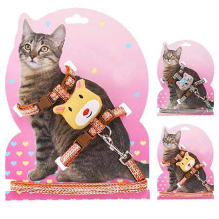 Harnais Pour Animaux De Compagnie Laisse Ensemble Reglable Belle Voiture Harnais Chat Gilet Harnais Avec Laisse Walmart Canada