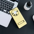 thumbnail image 1 of For Huawei Mate 60 Pro Litchi Texture Fold Holder Shockproof Phone Case(Yellow),iPhone 16 Pro Max, 1 of 7