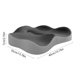thumbnail image 3 of Funda de almohada de espuma viscoelástica para silla de oficina, cojín grueso y ergonómico para el coxis, base antideslizante para coche, hogar, silla de ruedas, cojín de poliéster., 3 of 6