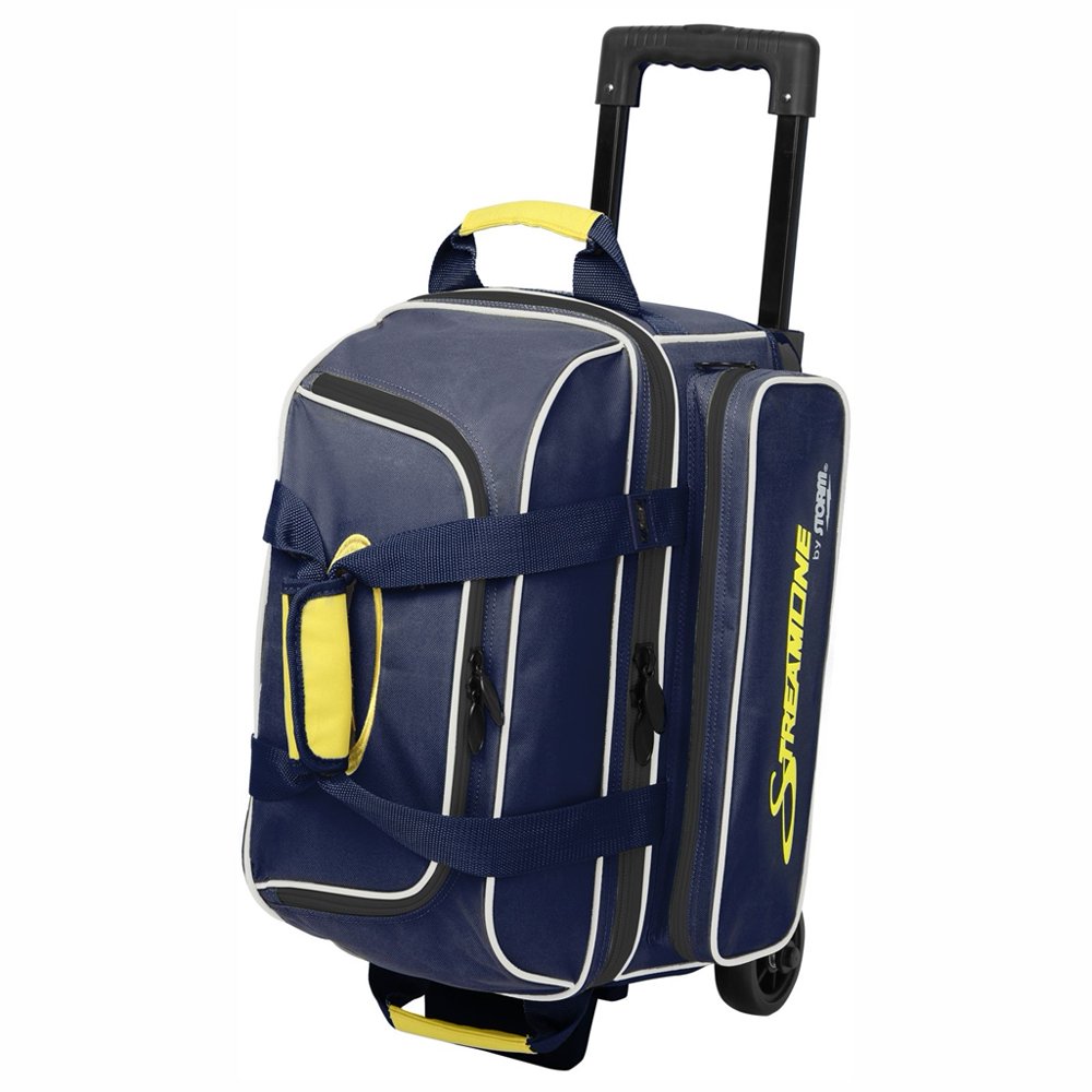Storm Streamline 2 Ball Roller Bowling Bag Navy/Gray/Yellow Walmart
