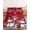 Red, variant on Twin Sze Fitted Sheet Set - Red Christmas 2 Piece Bedding Sets 16" Deep Pocket Fitted Sheet with 1 Pillowcase, Winter Snowman Xmas Tree Snowflake Brushed Microfiber Hotel Luxury Bed Sheets