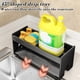 thumbnail image 4 of Estante De Cocina, Organizador De Fregadero, Almacenamiento De Encimera, Soporte Para Esponjas Y Paños De Cocina, Para Organización De Encimeras De Cocina, Negro, 4 of 7