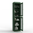 thumbnail image 4 of Palace Imports 100% Solid Wood 16.5" Bathroom Cabinet with Clear Glass Doors and Adjustable Shelves, 4 of 5