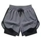 thumbnail image 1 of Pantalones cortos de entrenamiento para hombre, holgados, ligeros y suaves, para fútbol Gris, 1 of 9