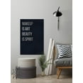 thumbnail image 6 of Makeup Is Art Beauty Is Spirit Painting Print on Wrapped Canvas, 6 of 7