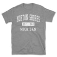 thumbnail image 1 of Norton Shores Michigan Classic Established Men's Cotton T-Shirt, 1 of 1