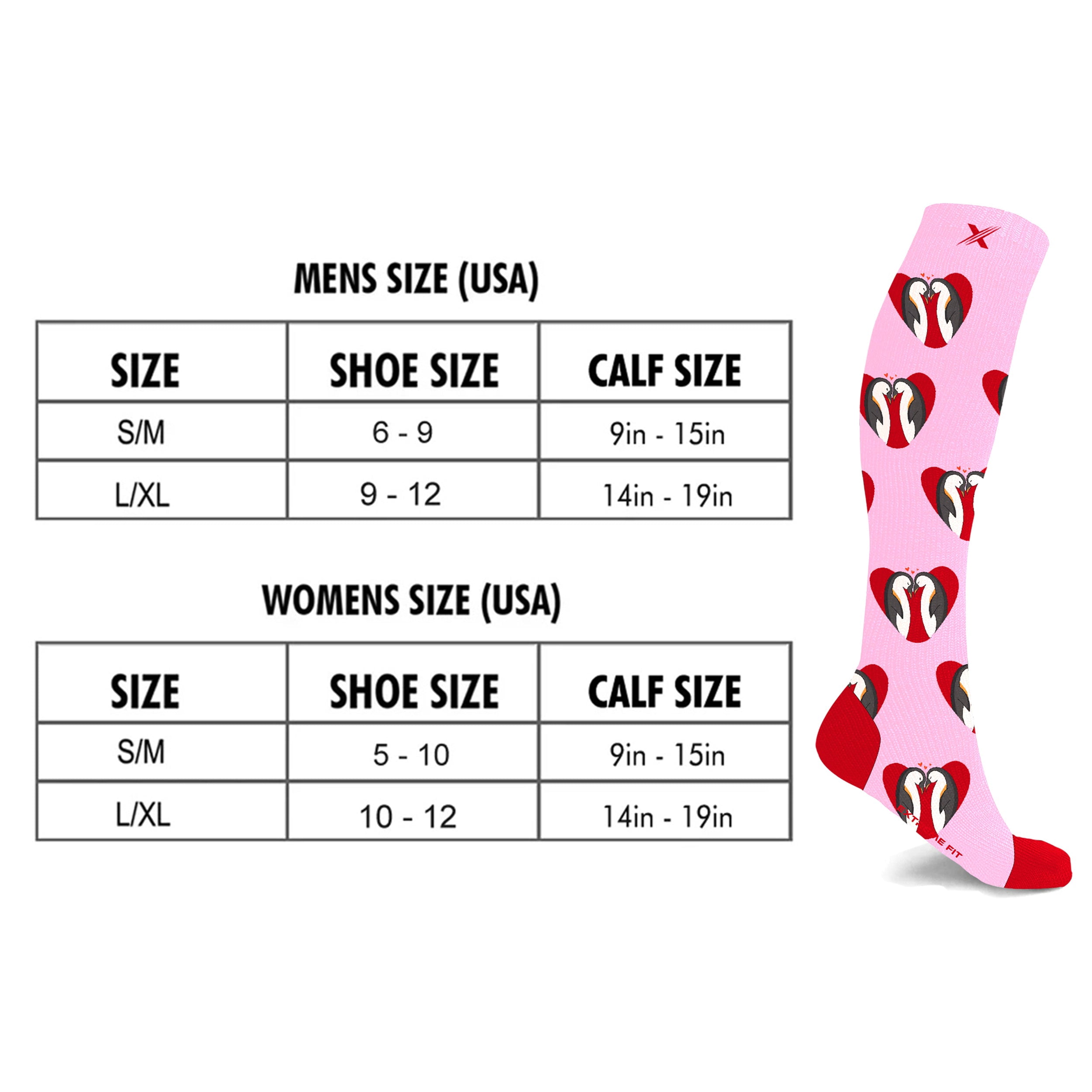 Fun And Love Comfortable All Day Wear Compression Socks - 3 Pair