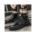 thumbnail image 4 of Colisha Men Hiking Boot Waterproof Work Boots Non-Slip Lace Up Ankle Booties Motorcycle Comfort Casual Winter Shoes Black 6.5, 4 of 9