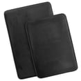 thumbnail image 3 of Set of 2 Small Clara Clark Bath Mat Bathroom Rug - Absorbent Memory Foam Bath Rugs - Non-Slip, Thick, Cozy Velvet Feel Microfiber Bathrug, Plush Shower, Toilet- Floor Bathmats Carpet - Black - 17"x24", 3 of 6