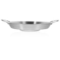 thumbnail image 3 of MasteelfCA Stainless Steel Cookware Practical Kitchen Frying Pan Snack Shop Flat Concave Frying-pan, 3 of 8
