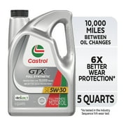Castrol GTX Full Synthetic 5W-30 Motor Oil, 5 Quarts (RFID)