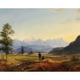 thumbnail image 3 of Markus Pernhart 24x20 Black Modern Framed Museum Art Print Titled - A View of Triglav and Mittagskogel, 3 of 5