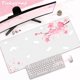 thumbnail image 1 of Alfombrilla de ratón con flores de cerezo rosa, mesa de ordenador para el hogar, alfombrilla de ratón grande para Pc, teclado artístico Sakura, alfombrilla de escritorio, accesorios de oficina, 1 of 5