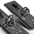 thumbnail image 4 of SOGA Samsung Compatible case, model Galaxy S9 Plus Case, Cute Girl/Women Shinny Rhinestone Bumper Sparkling Glitter Bling Diamond Cover for Galaxy S9 Plus with Ring Stand - Black, 4 of 5