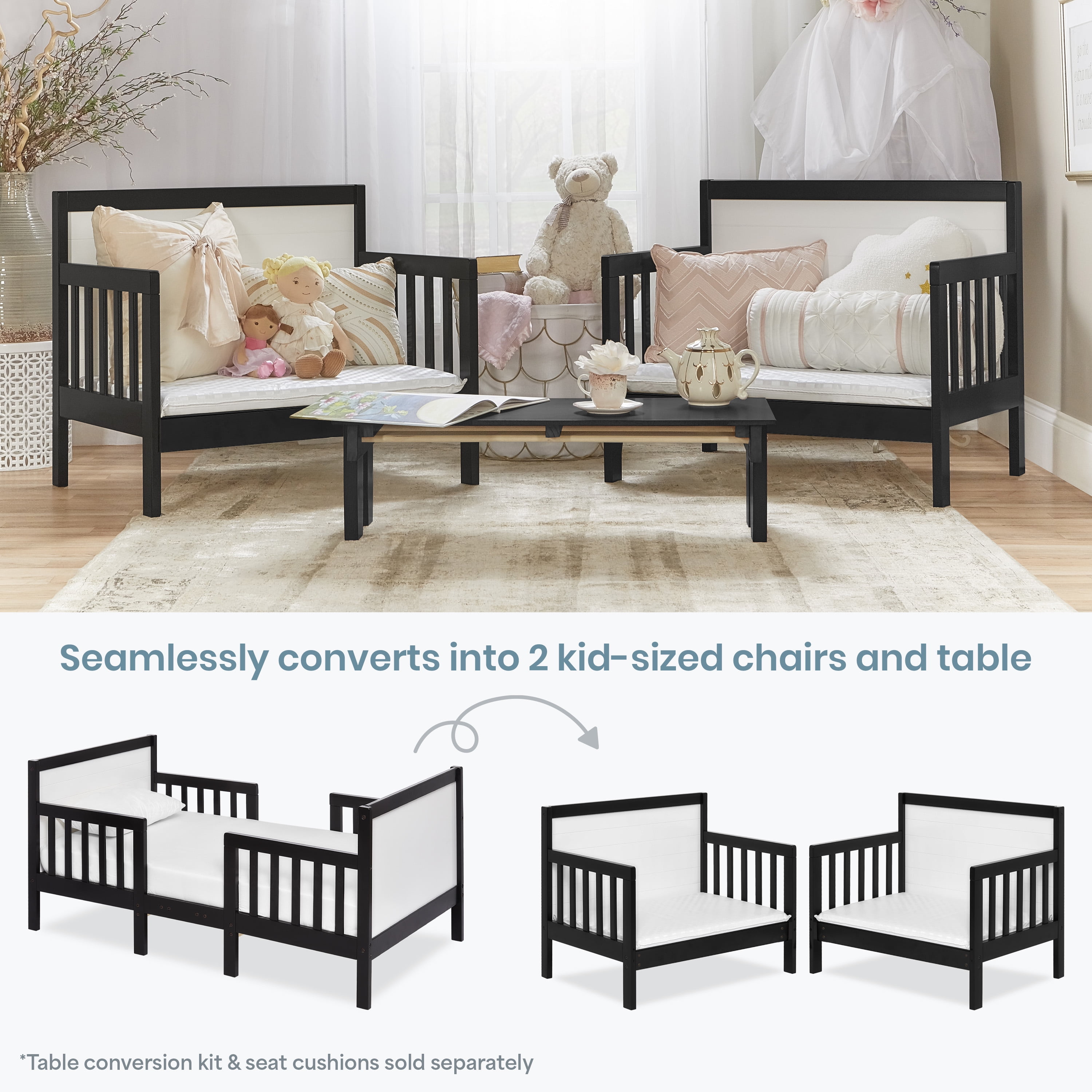 Dream On Me Lit convertible 3 en 1 pour tout-petit Hudson