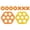 A, variant on 9Pcs Floating Pool Game Set Hexagonal Target Toss Game with Rings and Crosses for Backyard Water Party and Outdoor Summer Fun Activity, Orange and Yellow