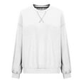 thumbnail image 4 of cocolona Womens Oversized Sweatshirts Crewneck Long Sleeve Shirts Fall Fashion Color Block Pullover Tops Casual Blouses, 4 of 5