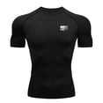 thumbnail image 1 of Kalauyu Men's Compression Shirts Short Sleeve Workout Gym T-Shirt Running Tops Cool Dry Sports Base Layer Athletic Undershirts, 1 of 6