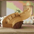 thumbnail image 4 of Modern Curved Corduroy Sectional Sofa for Living Room (220cm) with 8 Pillows, 4 of 7