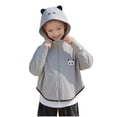 thumbnail image 2 of Abtuhar Children Fall Winter Hooded Casual Outerwear and Jackets Cool Thin Uv‑resistant Loose‑fit Coat for 4‑14 Years, 2 of 4