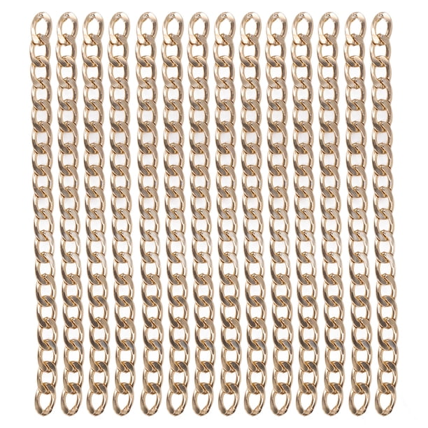 Cadenas de eslabones de cobre de 10 m, elegantes y resistentes a la oxidación, para collares, bisutería y manualidades (N2414)