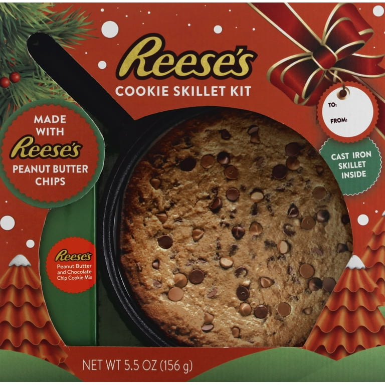 Reese's Cookie Skillet Shareable Party Size Dessert, Peanut Butter and  Chocolate Chip Mix Easy DIY Baking Kit, Christmas Stocking Stuffer for Boys  and