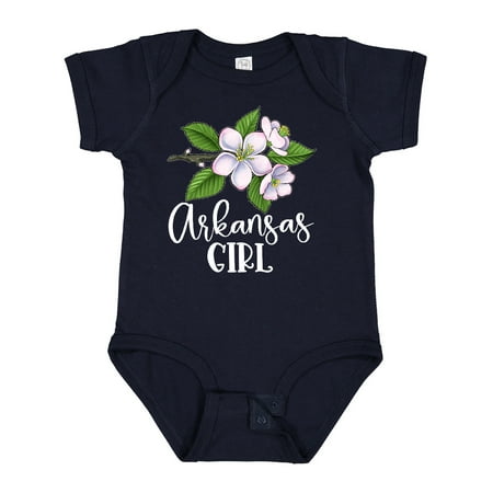 

Inktastic Arkansas Girl Apple Blossoms Gift Baby Girl Bodysuit