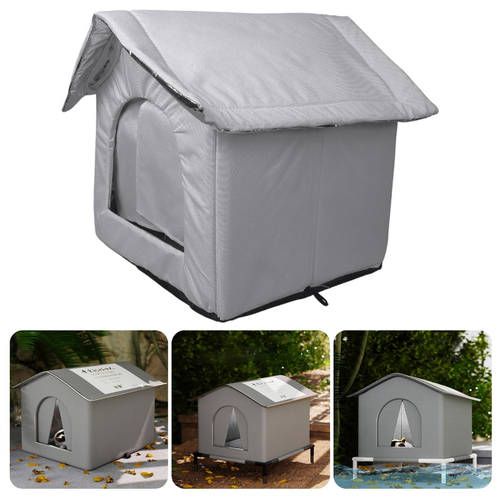 Sinyiin Warmth Cats House Waterproof and Cold Prevent Nest for Strays Cats Great for Outdoor Garden Yard Patios Use Shelter Supply