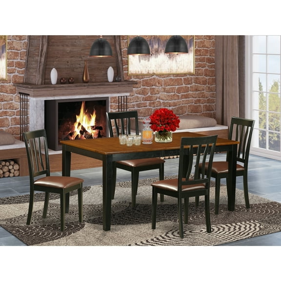 Dining Table and Chair Set - Wood Kitchen Table Set for Home