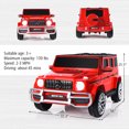 thumbnail image 4 of Costway 12V 2 Seats Kids Ride On Car Licensed Mercedes Benz G63 w/ Remote Control Red, 4 of 10