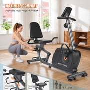 Naipo Recumbent Exercise Bike Stationary Bike 300LBS Weight Capacity Indoor Exercise Bike for Seniors with 16 Levels Magnetic Resistance with LCD Monitor Heart Rate Handle for Home