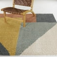 thumbnail image 5 of Balta  Jordan Modern Color Block Shag Area Rug Mustard 8'9" x 12' 9' x 12' Tan, Navy, Sage, 5 of 5