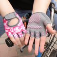 thumbnail image 2 of Guantes de ciclismo para deportes al aire libre de medio dedo para niños, antiabrasión, protectores, transpirables, finos, para primavera y verano, 2 of 6