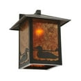 thumbnail image 6 of Meyda Tiffany 118426 12" W Seneca Loon Solid Mount Wall Sconce - Amber Mica, 6 of 6