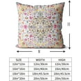 thumbnail image 3 of sasyxdc Boho Carpet Tribal Pattern Throw Pillow Cover Boho Ethnic Geometric Chaotic Short Plush Pillow Case 18x18 Inch Decorative Men Women Boy Girl Room Cushion Cover for Home iuy, 3 of 6