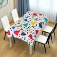 thumbnail image 4 of Yayeee Tablecloths 54" x 72" Rectangle Wrinkle Resistant Party Table Cover, Colorful Triangles, 4 of 8