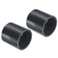 thumbnail image 1 of Unique Bargains UPVC Pipe Fitting 75mm Socket, 2 Pack Straight Coupling, Dark Grey, 1 of 5