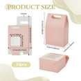thumbnail image 2 of 24pcs Pink Gift Box with Handle Small Goodies Boxes Party Favor Boxes with Window for Wedding Birthday Gift Giving Treat 3.8x2.3x5.9 InchDIY, 2 of 5
