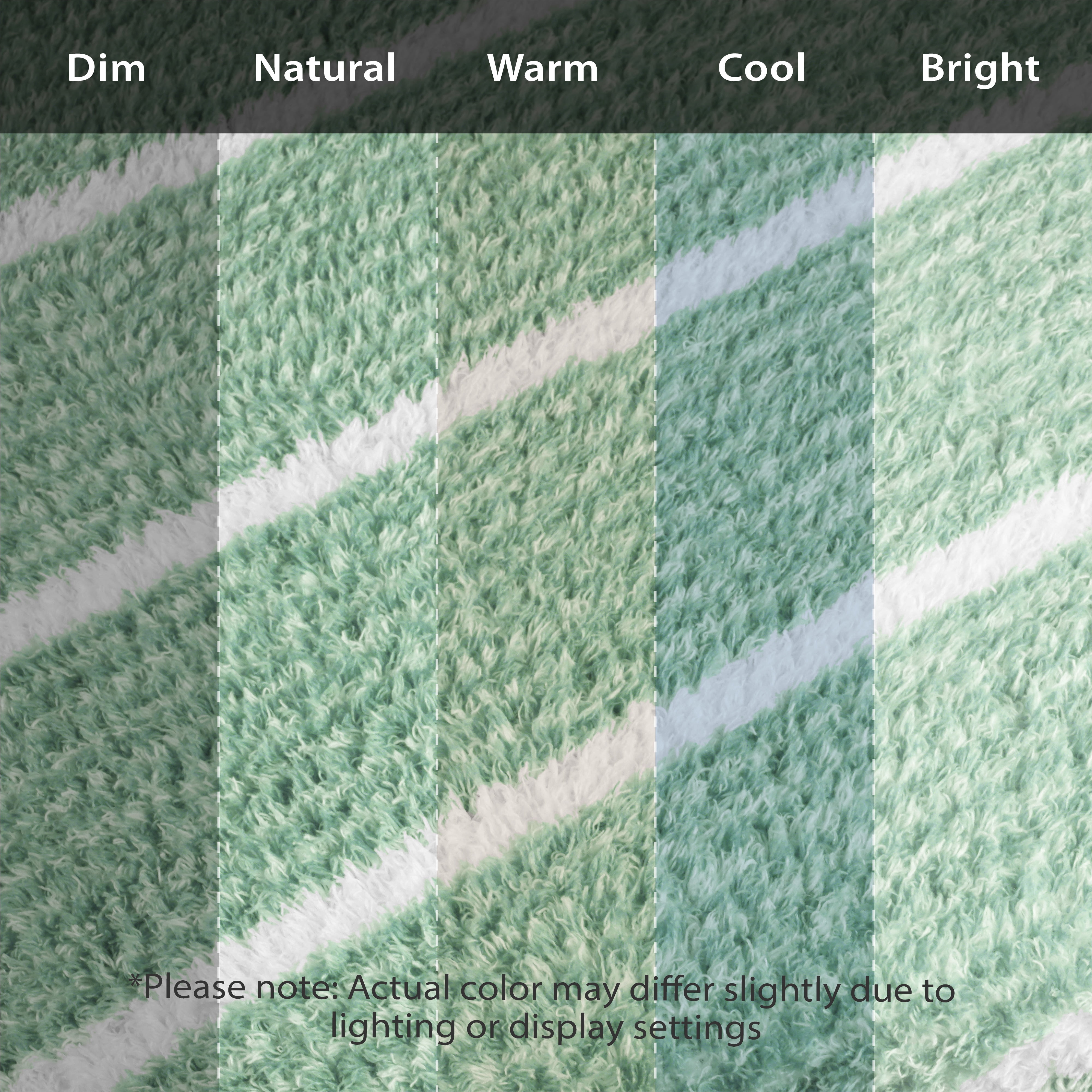 Regal Living Ultra Soft Cozy Knit Throw Blanket, Sage Green Stripe, 90" x 90"