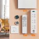 thumbnail image 4 of 12pcs Magnetic Hooks Wall Mounted Remote Control Magnet Holder Keys Anti-lost Router Socket Organizer Hook,white, 4 of 5
