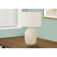 thumbnail image 1 of Monarch Specialties Lighting, 26"h, Table Lamp, Cream Ceramic, Ivory / Cream Shade, Contemporary, 1 of 6