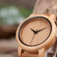 thumbnail image 3 of Reloj analógico de madera unisex Bobo Bird A09, color marrón, bisel, color beige, color de fondo beige, 3 of 6
